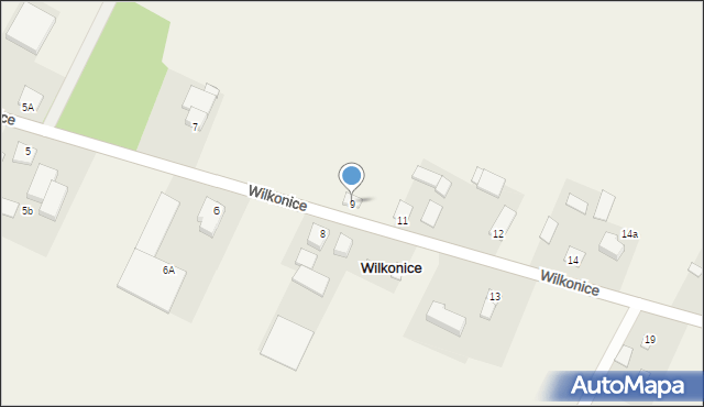 Wilkonice, Wilkonice, 9, mapa Wilkonice