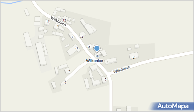 Wilkonice, Wilkonice, 16, mapa Wilkonice