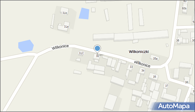 Wilkonice, Wilkonice, 32, mapa Wilkonice