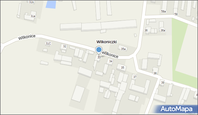 Wilkonice, Wilkonice, 33, mapa Wilkonice