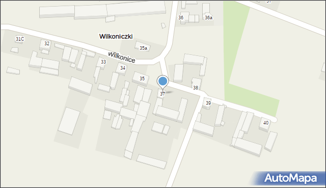 Wilkonice, Wilkonice, 37, mapa Wilkonice