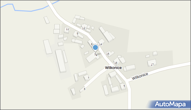 Wilkonice, Wilkonice, 7a, mapa Wilkonice