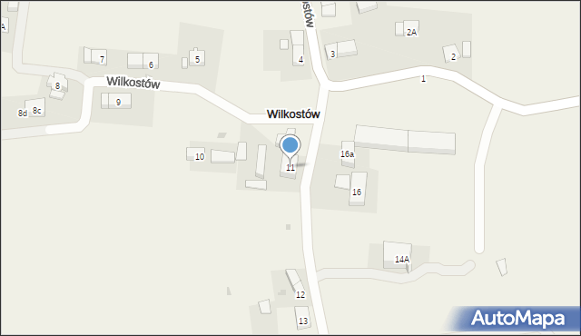 Wilkostów, Wilkostów, 11, mapa Wilkostów