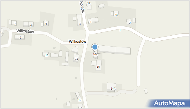 Wilkostów, Wilkostów, 16a, mapa Wilkostów