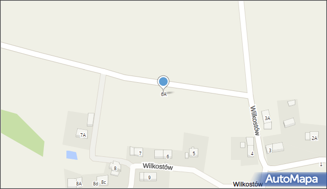 Wilkostów, Wilkostów, 6A, mapa Wilkostów