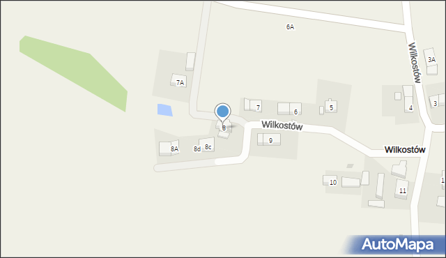 Wilkostów, Wilkostów, 8, mapa Wilkostów