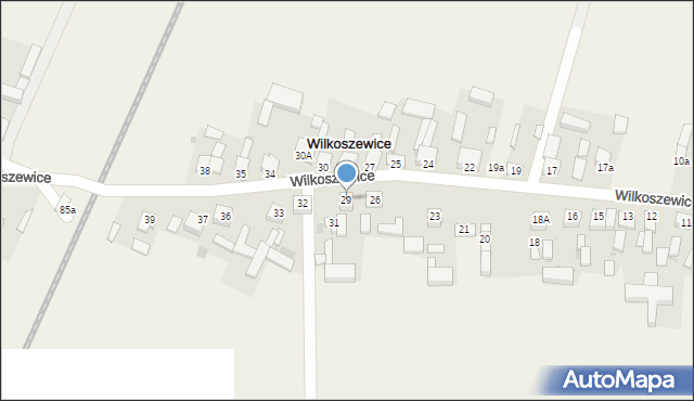 Wilkoszewice, Wilkoszewice, 29, mapa Wilkoszewice