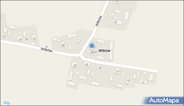 Wilków, Wilków, 10, mapa Wilków