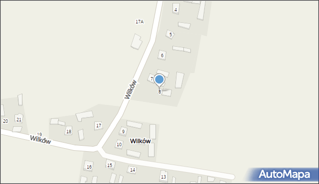 Wilków, Wilków, 8, mapa Wilków