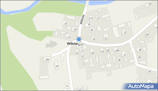 Wilków, Wilków, 25, mapa Wilków