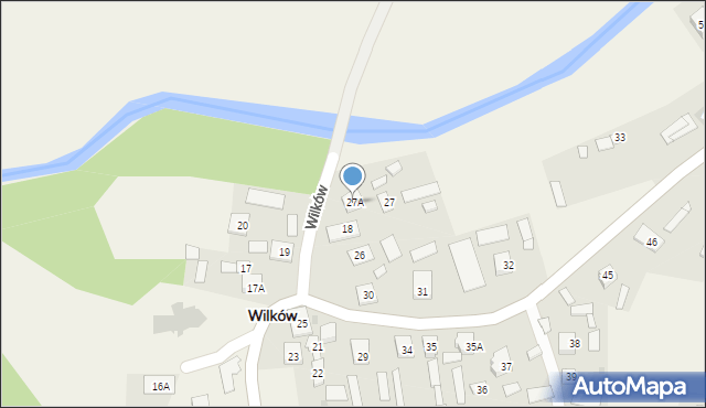 Wilków, Wilków, 27A, mapa Wilków