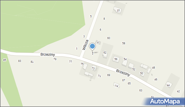 Wilków, Wilcza, 2, mapa Wilków