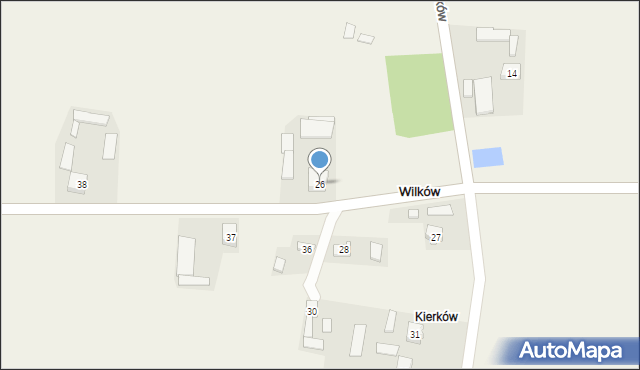 Wilków, Wilków, 26, mapa Wilków