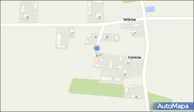 Wilków, Wilków, 30, mapa Wilków