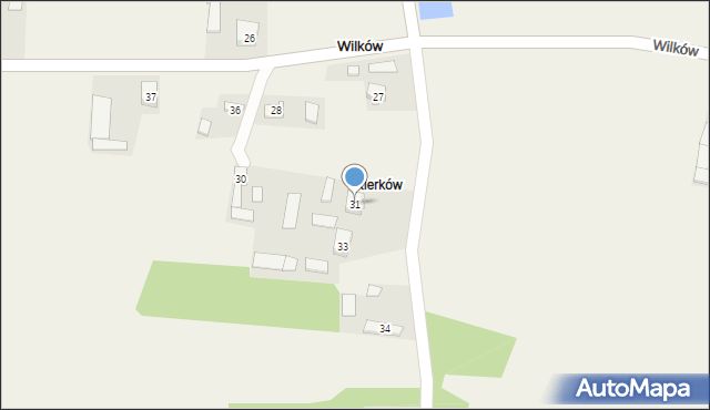 Wilków, Wilków, 31, mapa Wilków