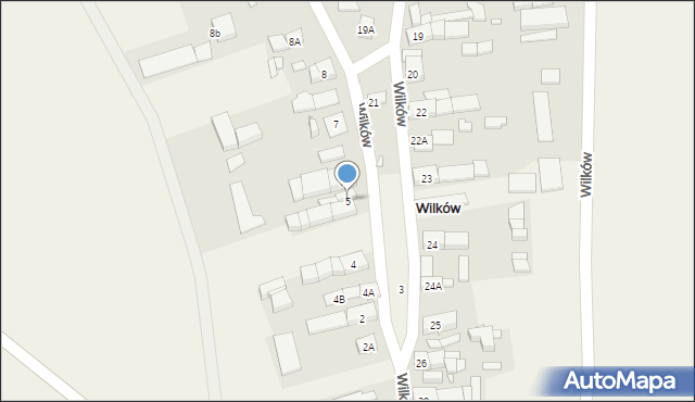 Wilków, Wilków, 5, mapa Wilków