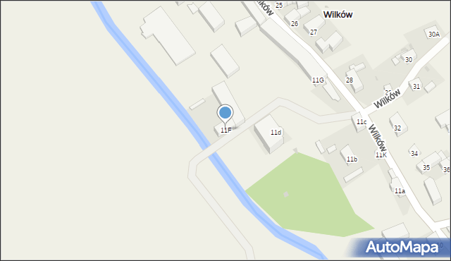 Wilków, Wilków, 11F, mapa Wilków