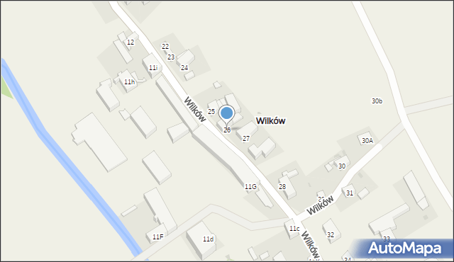 Wilków, Wilków, 26, mapa Wilków