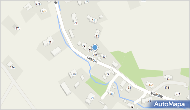 Wilków, Wilków, 25a, mapa Wilków