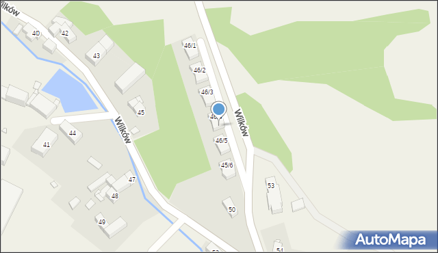 Wilków, Wilków, 46h, mapa Wilków