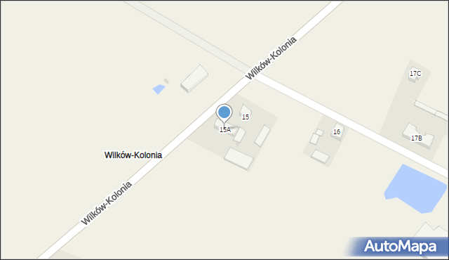 Wilków-Kolonia, Wilków-Kolonia, 15A, mapa Wilków-Kolonia