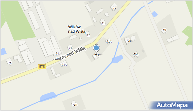 Wilków Polski, Wilków Polski, 72A, mapa Wilków Polski