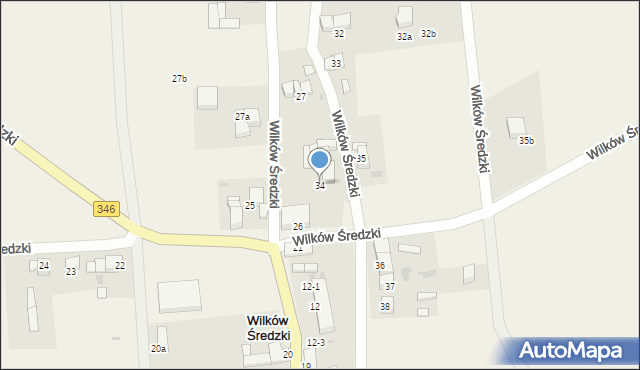 Wilków Średzki, Wilków Średzki, 34, mapa Wilków Średzki