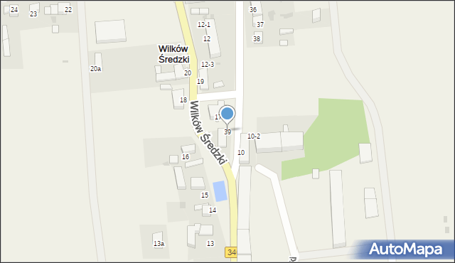 Wilków Średzki, Wilków Średzki, 39, mapa Wilków Średzki