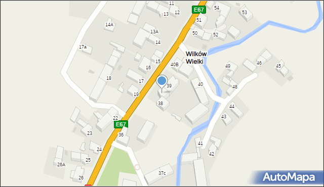 Wilków Wielki, Wilków Wielki, 39a, mapa Wilków Wielki