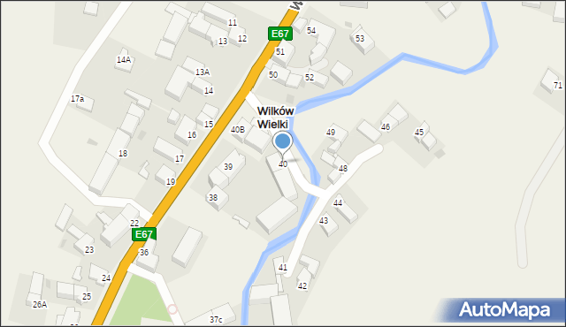 Wilków Wielki, Wilków Wielki, 40, mapa Wilków Wielki