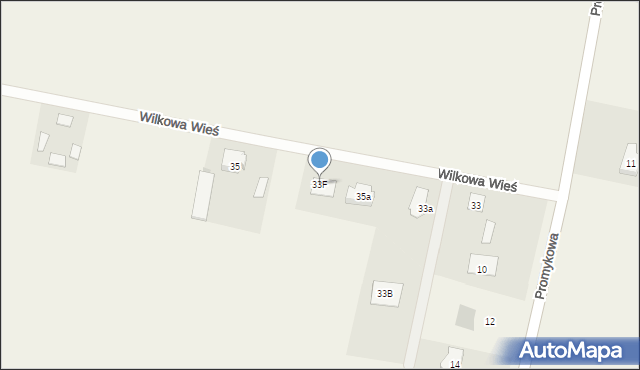 Wilkowa Wieś, Wilkowa Wieś, 33F, mapa Wilkowa Wieś