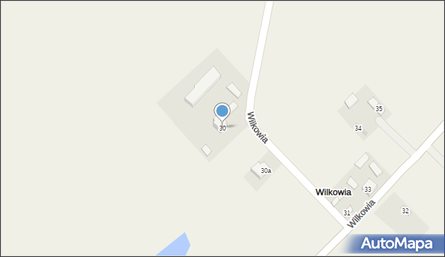 Wilkowia, Wilkowia, 30, mapa Wilkowia