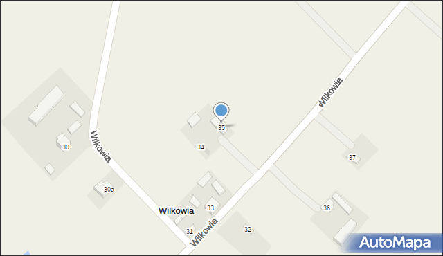 Wilkowia, Wilkowia, 35, mapa Wilkowia