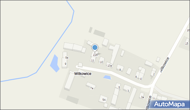 Wilkowice, Wilkowice, 11A, mapa Wilkowice