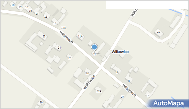 Wilkowice, Wilkowice, 11, mapa Wilkowice