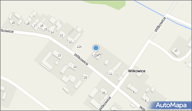 Wilkowice, Wilkowice, 11A, mapa Wilkowice