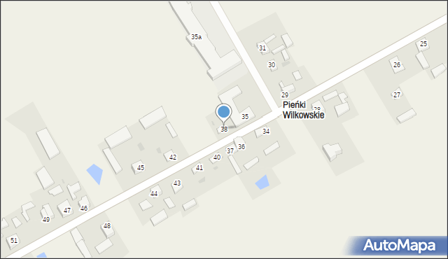 Wilkowice, Wilkowice, 38, mapa Wilkowice