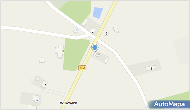 Wilkowice, Wilkowice, 1, mapa Wilkowice