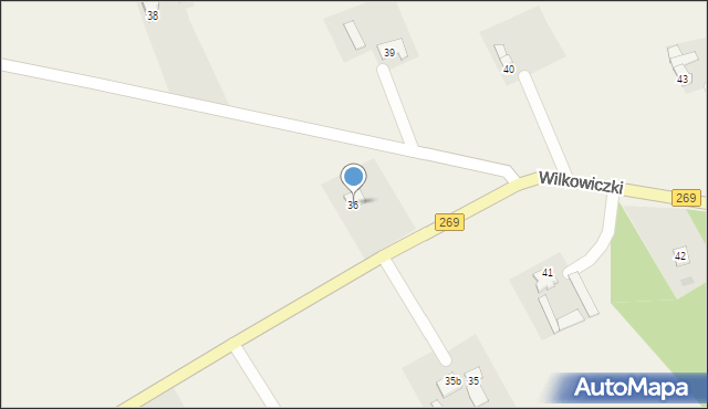 Wilkowiczki, Wilkowiczki, 36, mapa Wilkowiczki