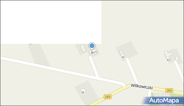 Wilkowiczki, Wilkowiczki, 39, mapa Wilkowiczki