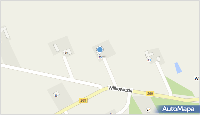 Wilkowiczki, Wilkowiczki, 40, mapa Wilkowiczki