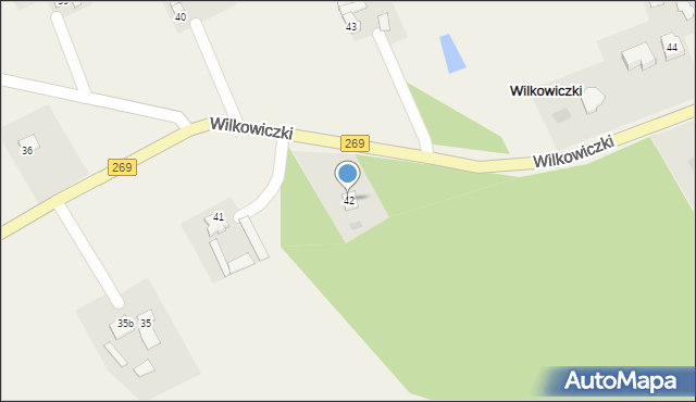 Wilkowiczki, Wilkowiczki, 42, mapa Wilkowiczki