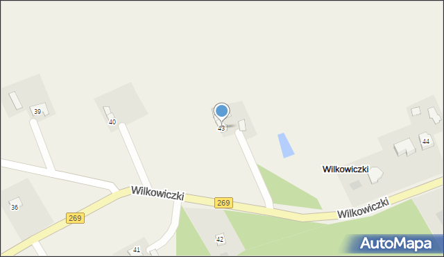 Wilkowiczki, Wilkowiczki, 43, mapa Wilkowiczki