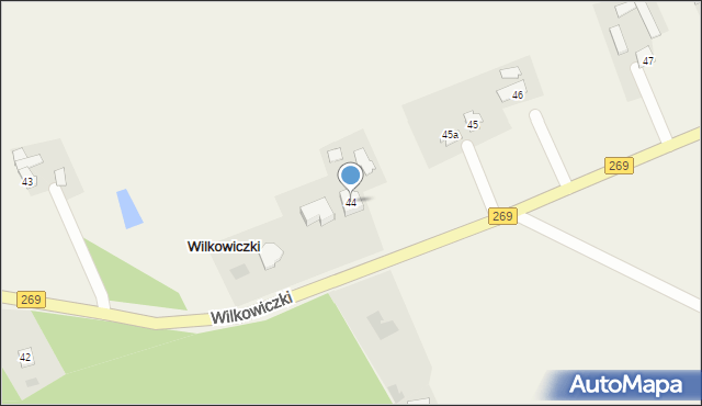Wilkowiczki, Wilkowiczki, 44, mapa Wilkowiczki