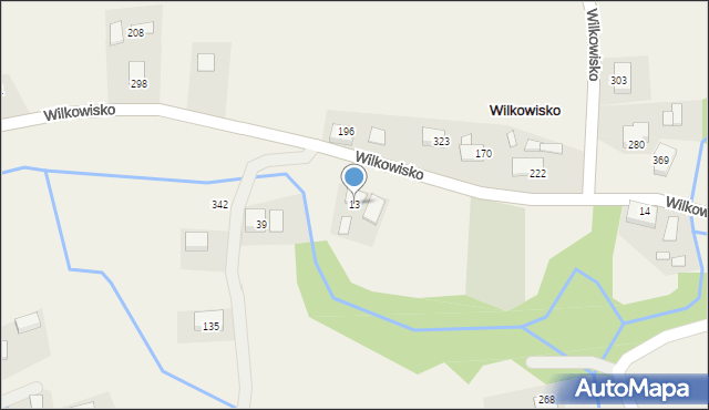 Wilkowisko, Wilkowisko, 13, mapa Wilkowisko