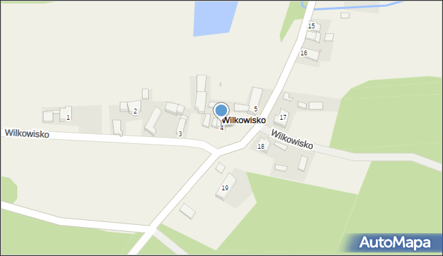 Wilkowisko, Wilkowisko, 4, mapa Wilkowisko