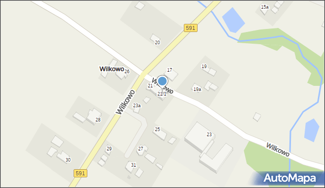 Wilkowo, Wilkowo, 21/1, mapa Wilkowo