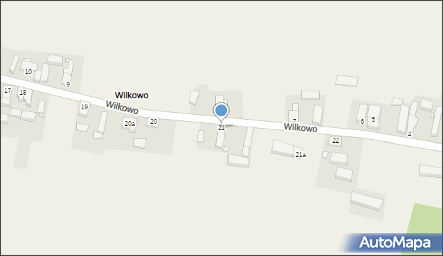 Wilkowo, Wilkowo, 21, mapa Wilkowo