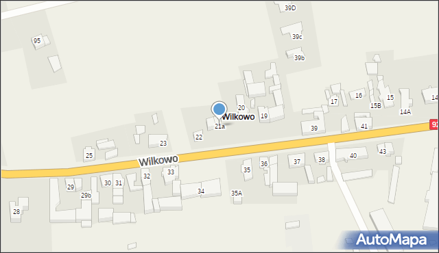 Wilkowo, Wilkowo, 21a, mapa Wilkowo