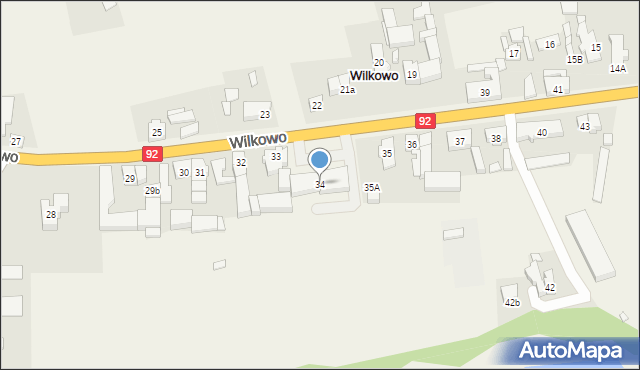 Wilkowo, Wilkowo, 34, mapa Wilkowo